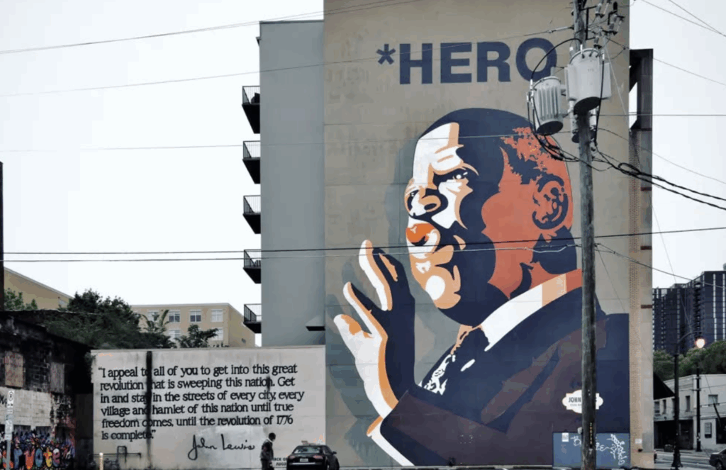 John Lewis mural in Atlanta