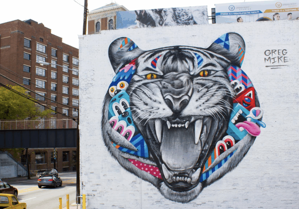 “Reincarnation” by Greg Mike (Near 8Arm, 710 Ponce de Leon Ave NE)