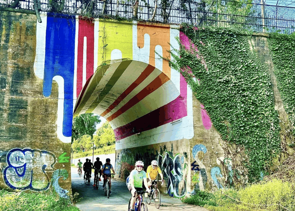 “The Highball Artist” (Westside Trail, under Lucille Bridge)