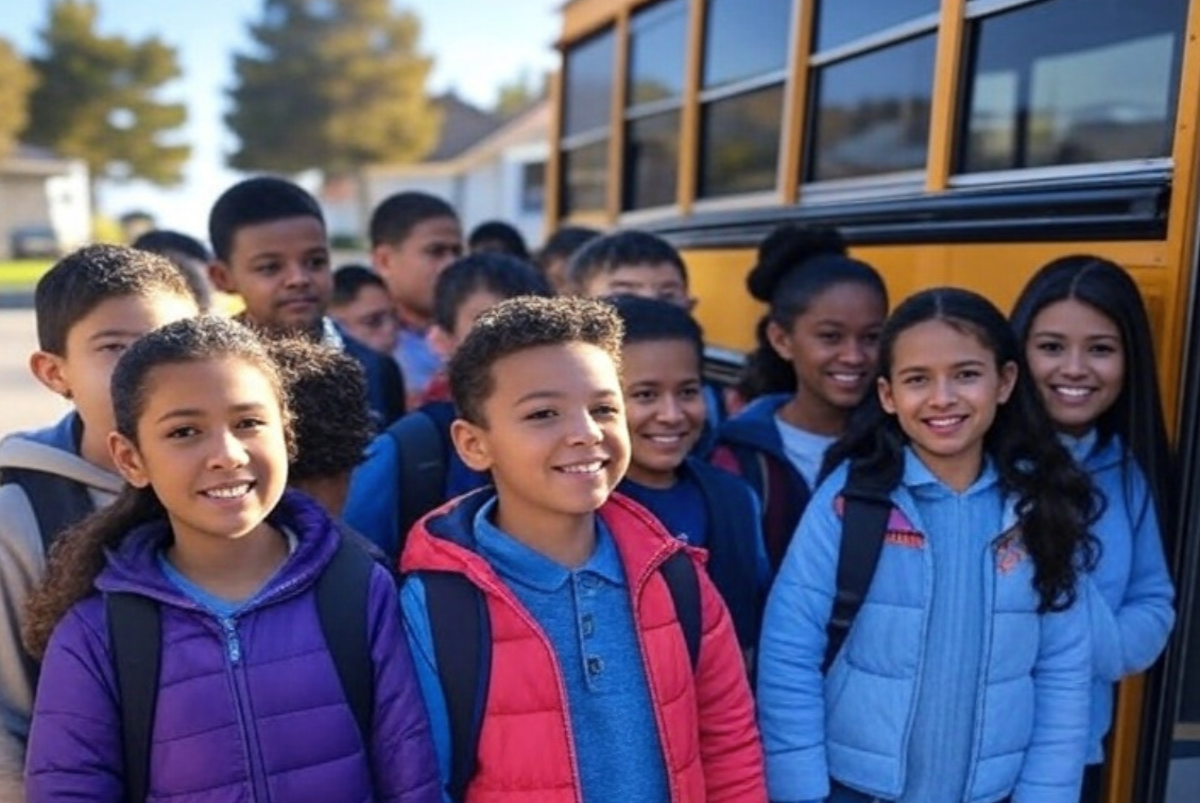 Atlanta schoolchildren first day of school