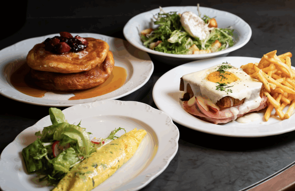 Peacherie and Brasserie Lundi food