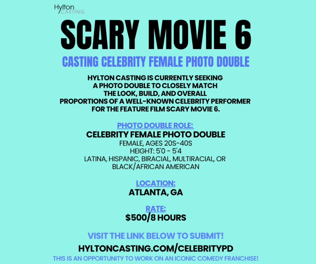 Scary Movie 6 casting call in Atlanta.