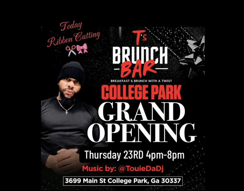 Brunch lovers in metro Atlanta have a fresh spot to savor their favorites as T's Brunch Bar officially kicks off its newest location in College Park with an exclusive VIP preview event this evening.