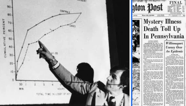During the 1976 Legionnaires’ disease outbreak in Philadelphia, CDC scientists solved the mystery by growing the previously unknown bacterium in fertilized chicken eggs.