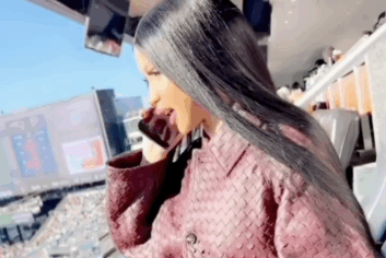 Cardi B at the Falcons game