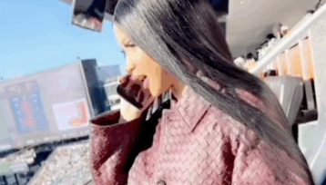 Cardi B at the Falcons game