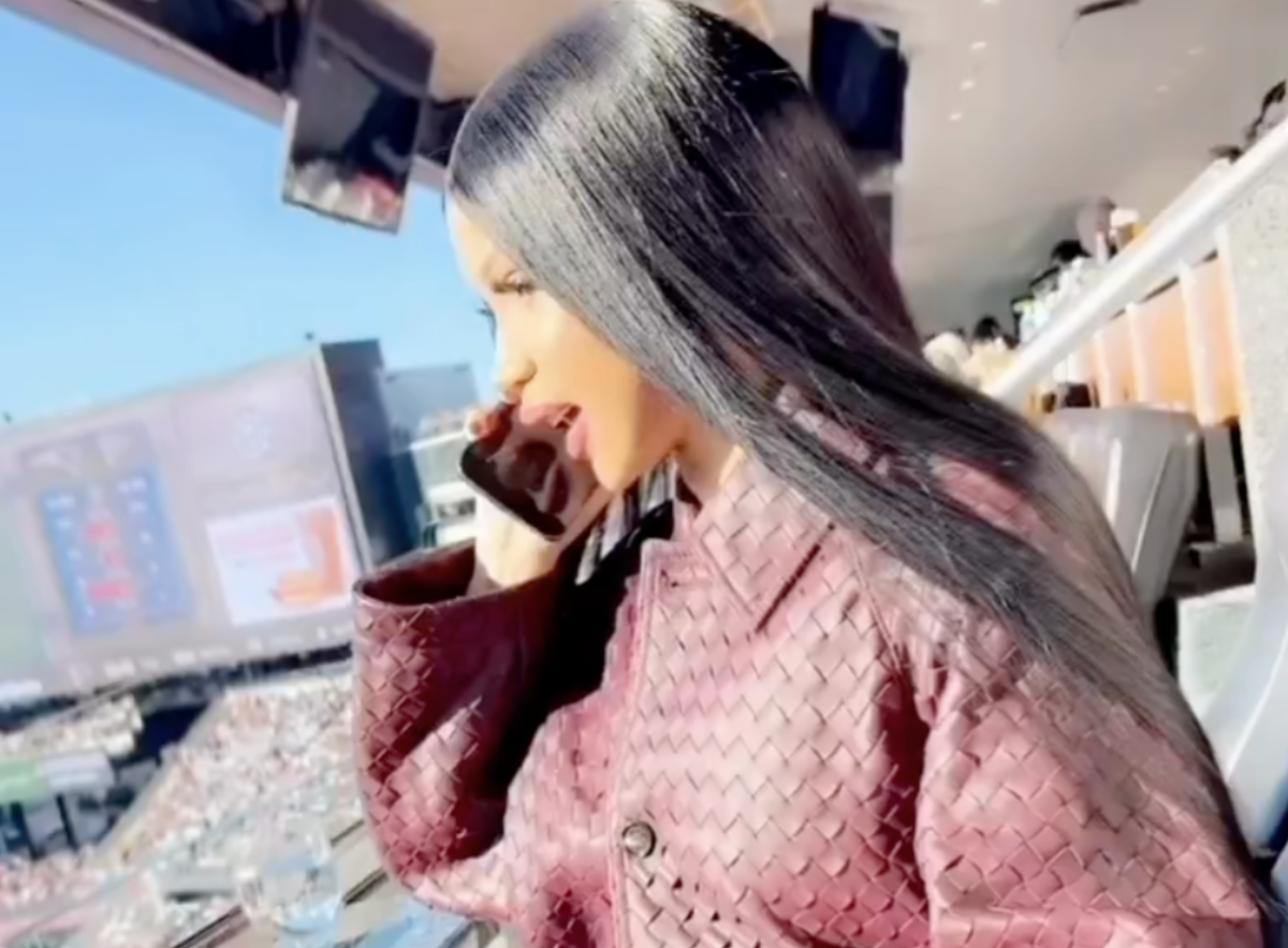 Cardi B at the Falcons game