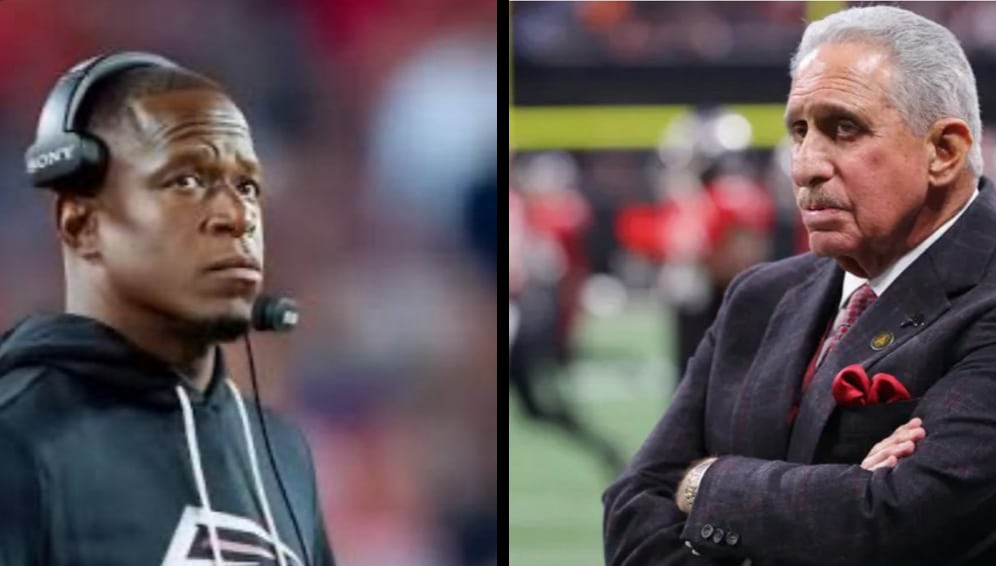 Arthur Blank and Raheem Morris