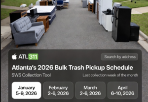 atlanta trash pickup schedule