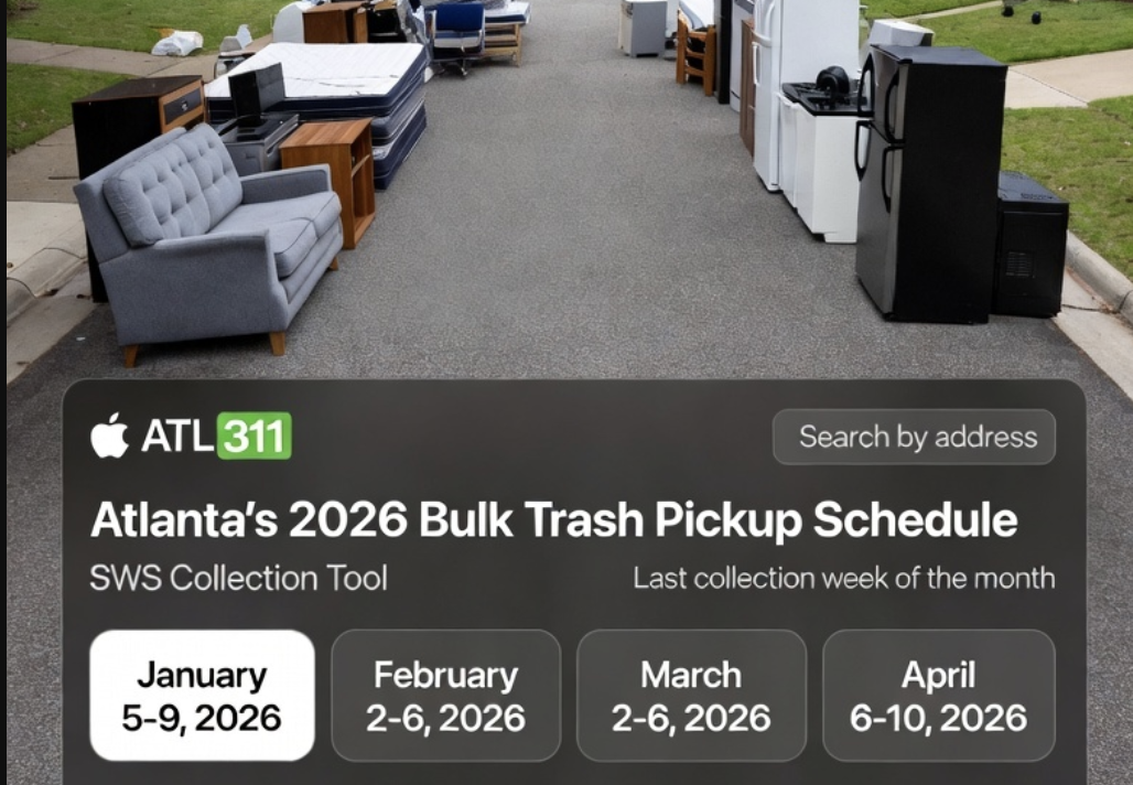 atlanta trash pickup schedule