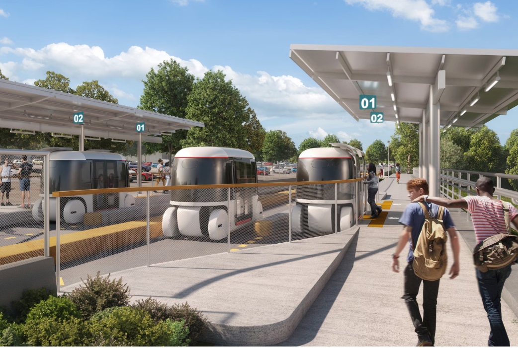 Self-driving pods Atlanta