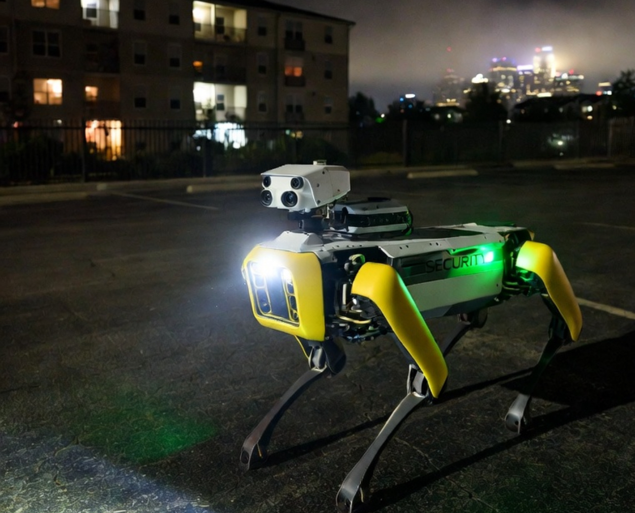 Robot dogs patrolling Atlanta