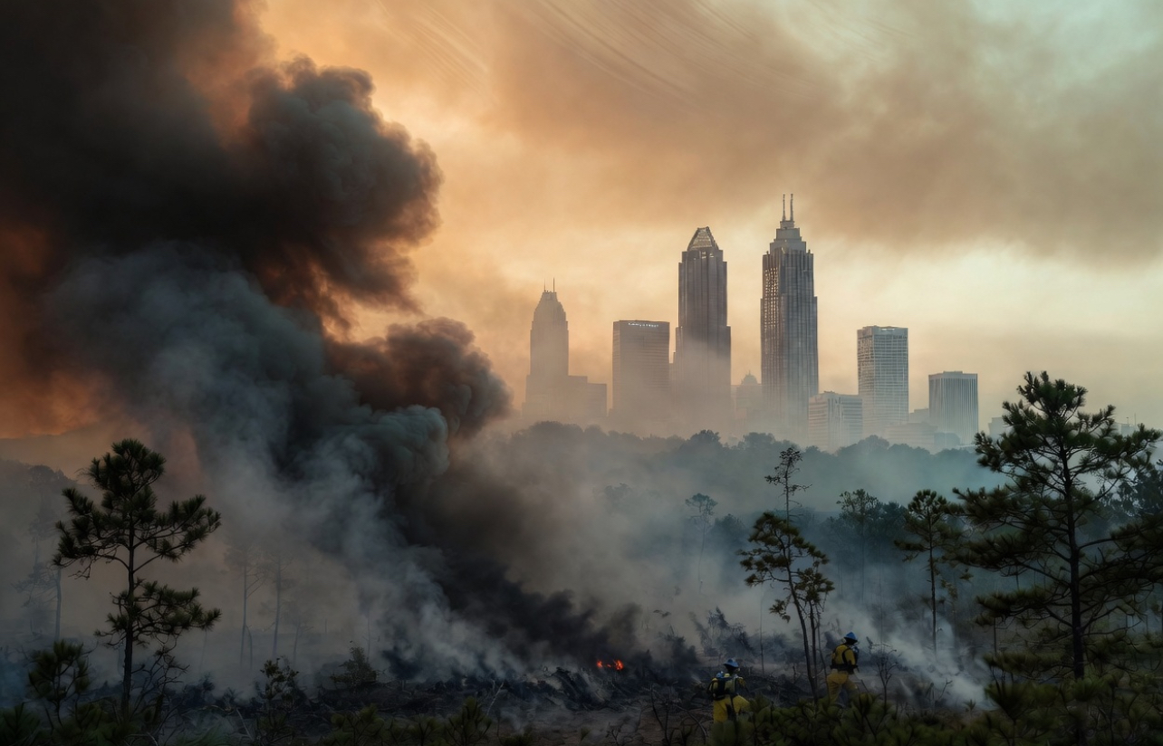 Smoke in Atlanta today