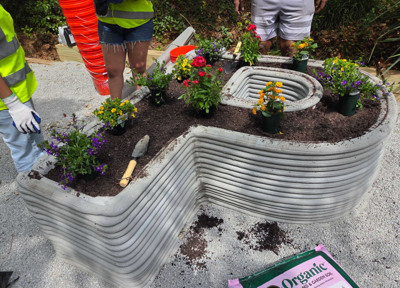 3D-Printed Concrete Planters Breathe New Life into Atlanta’s PATH400