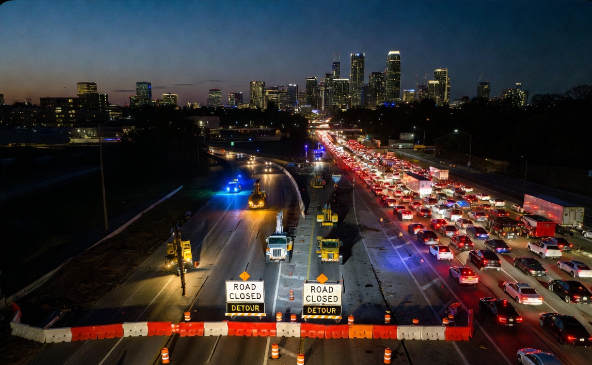 I-285 shutdown weekend