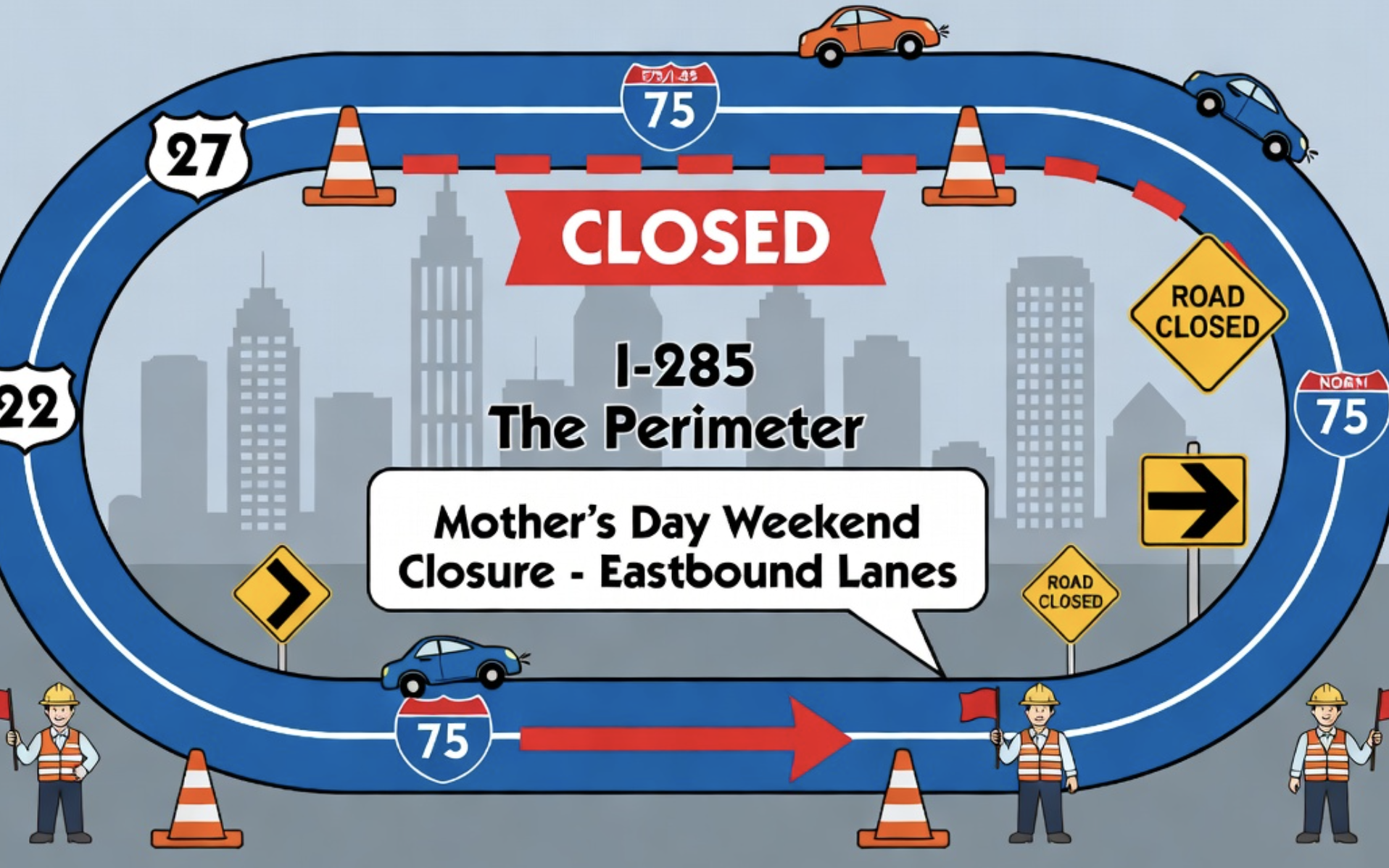 I-285 weekend shutdown
