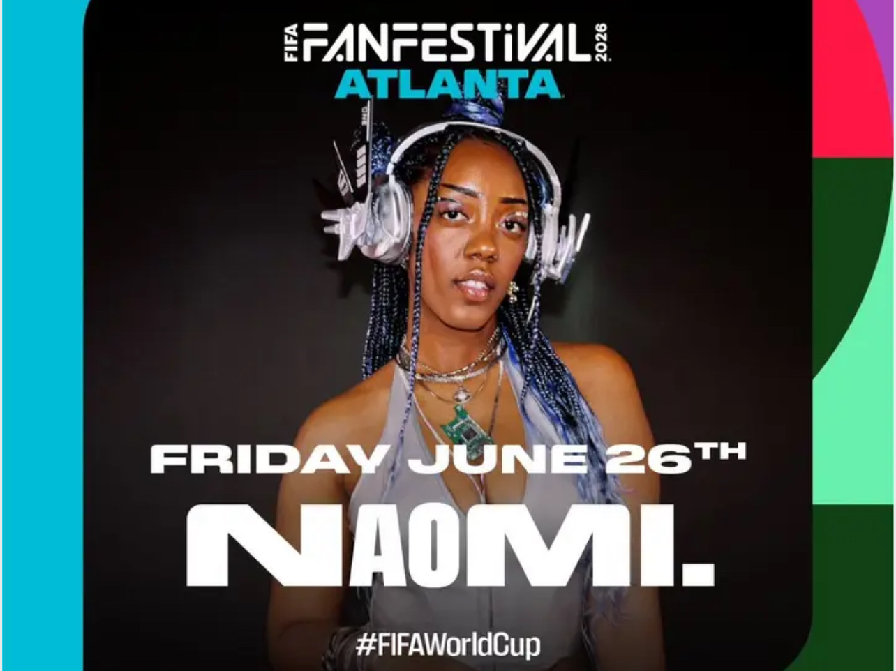 Naomi FIFA Fan Festival Atlanta