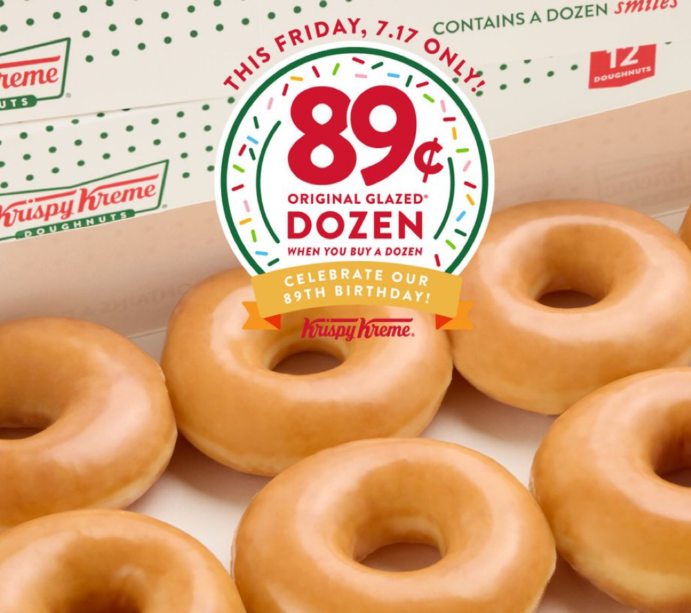 Krispy Kreme’s 89th Birthday deal