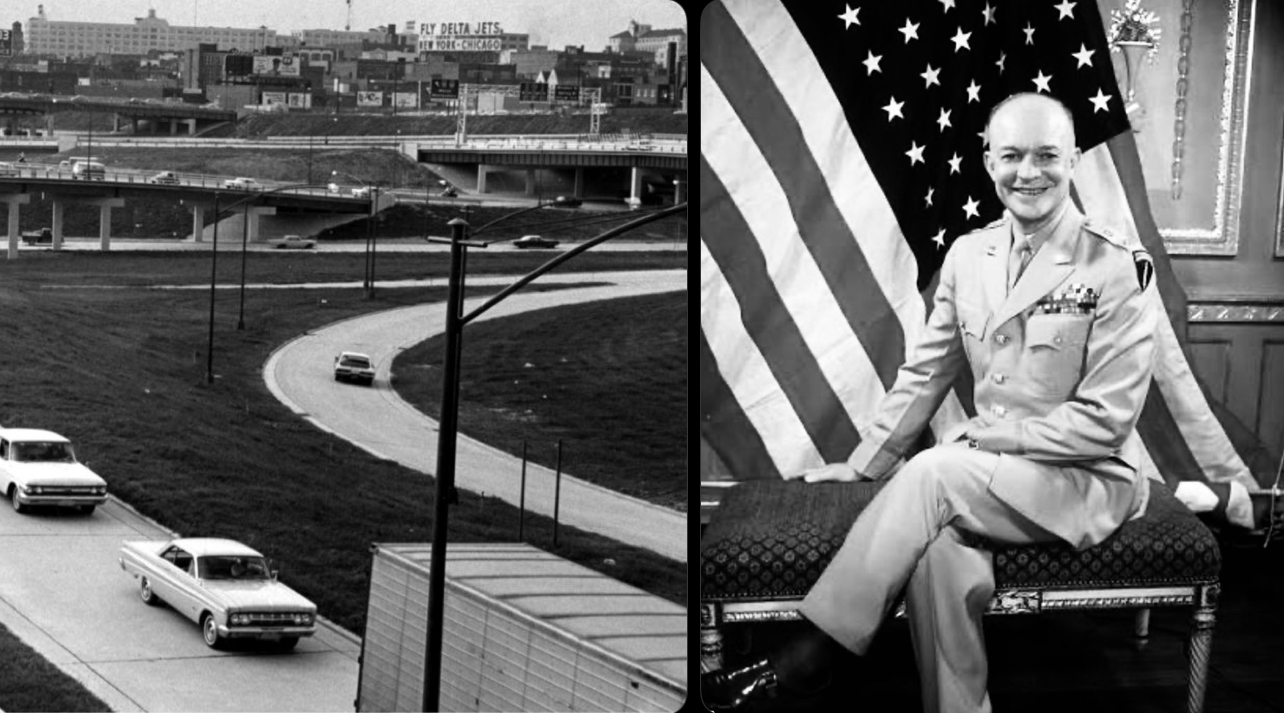 Dwight Eisenhower and I-20 interstate in Atlanta