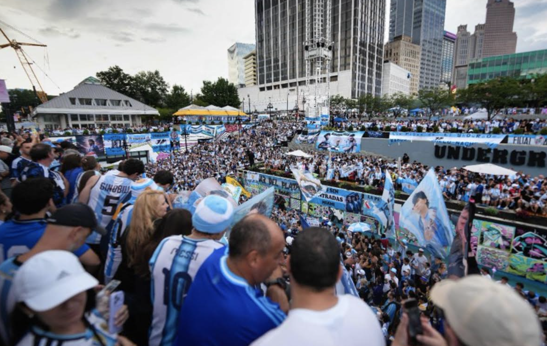 Argentina fans invade Atlanta